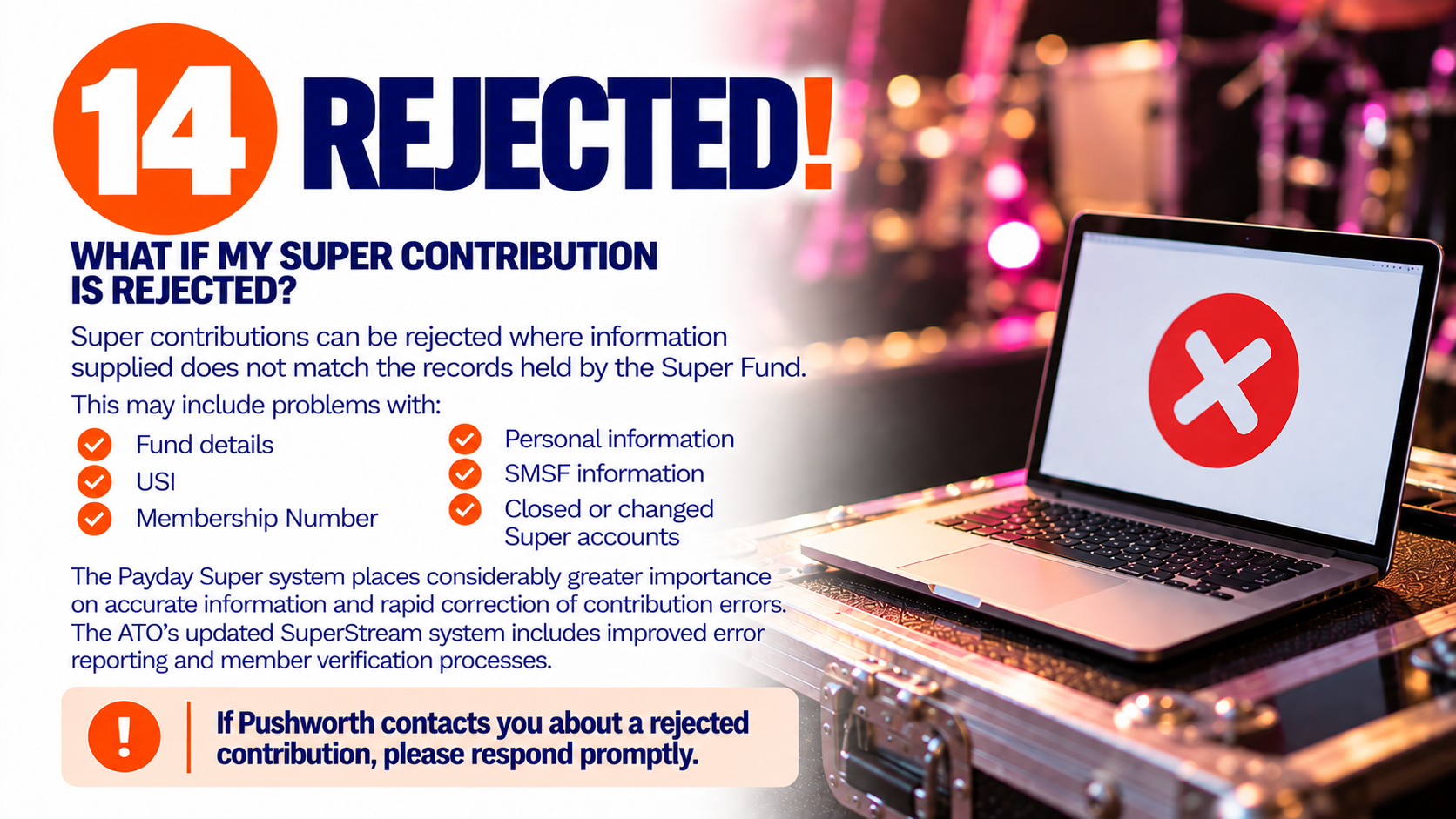 Super Live Guide - Rejected Super Contribution