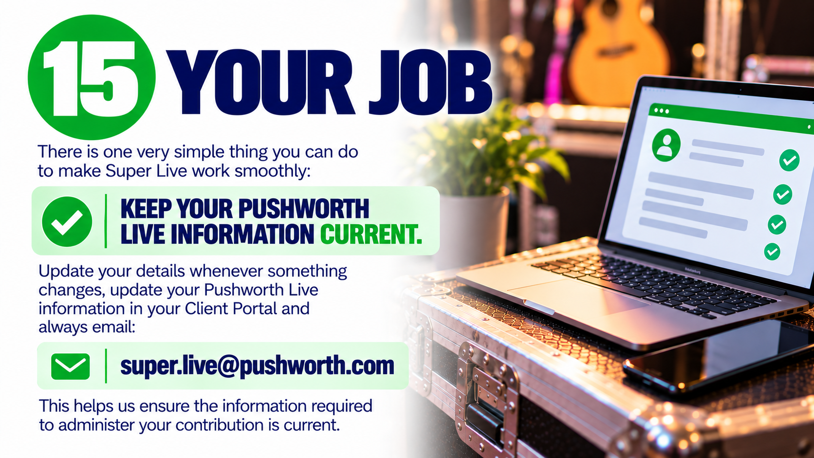 Super Live Guide - Your Job
