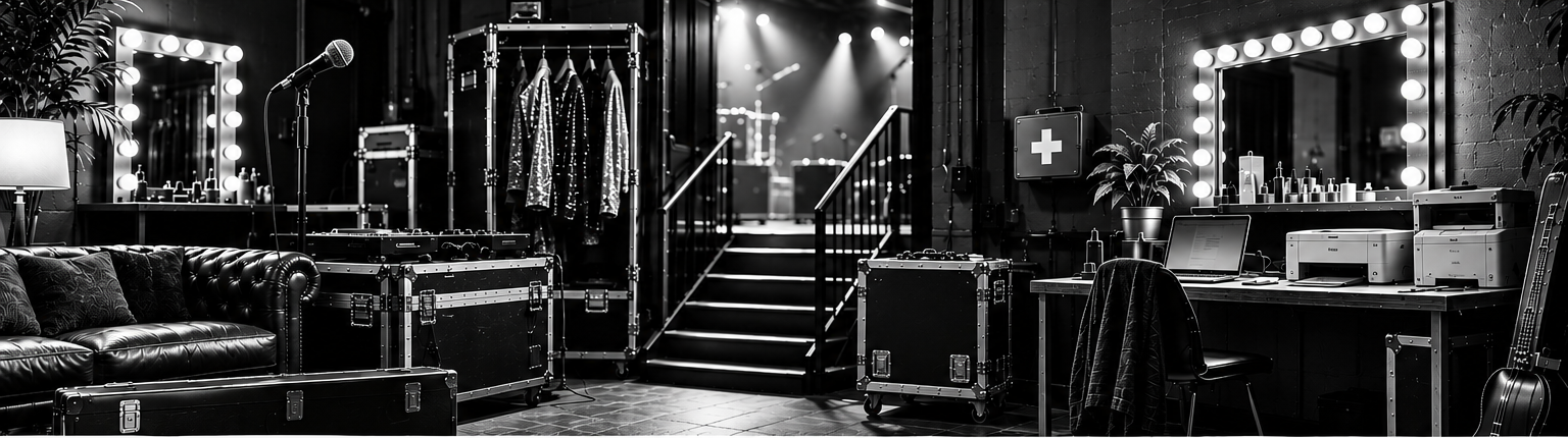 Pushworth Artist Hub backstage