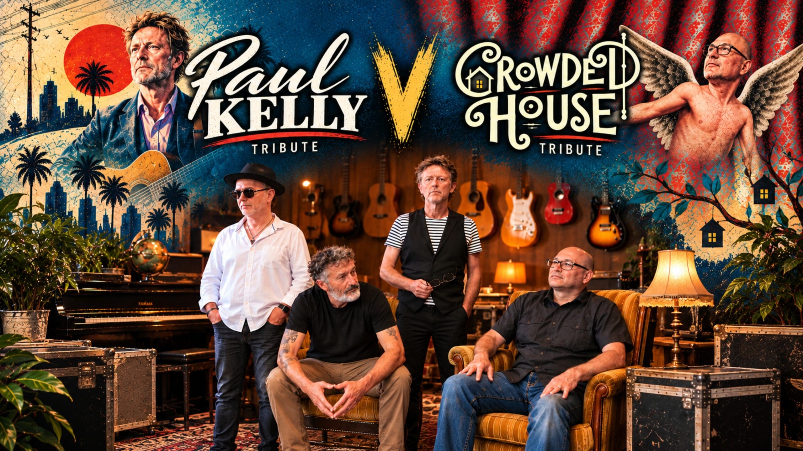The JMC featuring their Paul Kelly V Crowded House tribute show